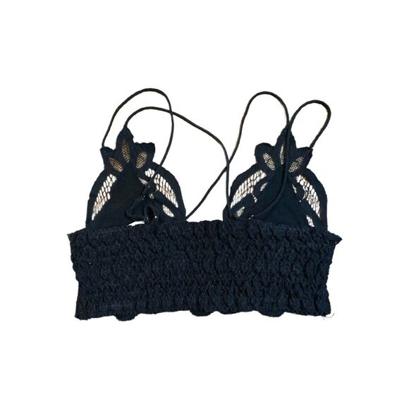 Free People Intimately Women’s Cut Adella Long Line Bralette in Black Size S - Picture 4 of 6